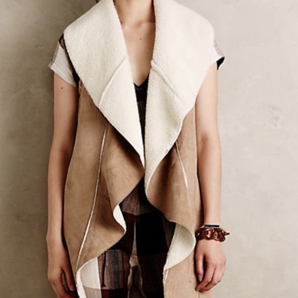 Anthropologie Dolan Suede Vest